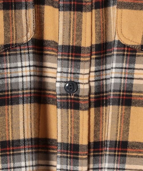 Lee(リー)の「【SHIPS any別注】Lee:〈ウォッシャブル〉バンドカラー チェック シャツ ワンピース2◇(シャツワンピース・レディース・ベージュ/ネイビー・ONE SIZE)」の12枚目の写真