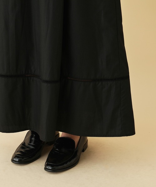 MADEMOISELLE ROPE'(マドモアゼル ロペ)の「【WEB限定】<無地/ストライプ>フレンチスリーブシャツワンピース(ワンピース・レディース・ブラック/ブルー・38)」の18枚目の写真
