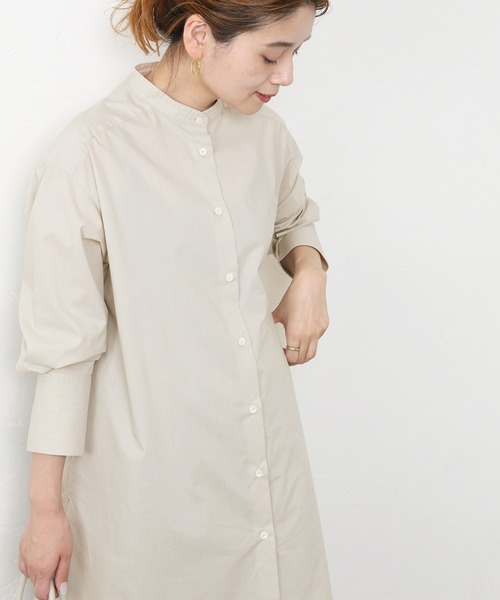 JOURNAL STANDARD（ジャーナルスタンダード）の「バンドカラーチュニックシャツ◆（シャツ/ブラウス・レディース・グレー/ホワイト/ブラウン・FREE）」の20枚目の写真