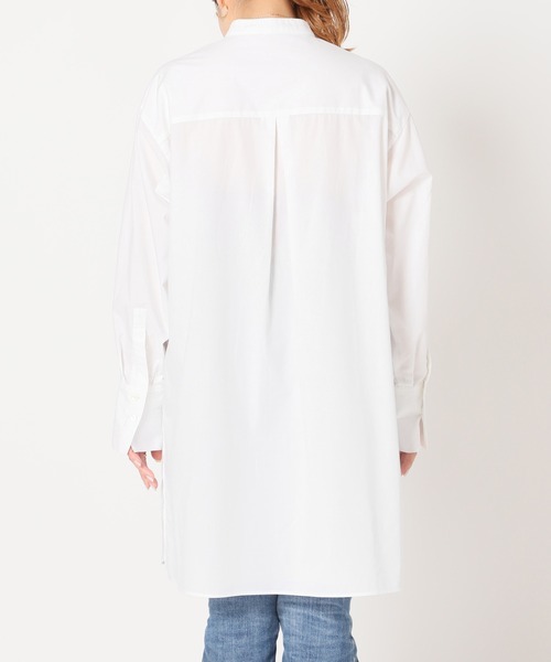 JOURNAL STANDARD（ジャーナルスタンダード）の「バンドカラーチュニックシャツ◆（シャツ/ブラウス・レディース・グレー/ホワイト/ブラウン・FREE）」の17枚目の写真