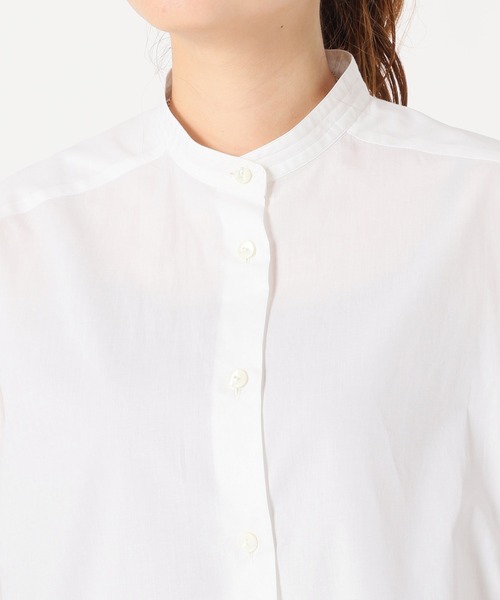 JOURNAL STANDARD（ジャーナルスタンダード）の「バンドカラーチュニックシャツ◆（シャツ/ブラウス・レディース・グレー/ホワイト/ブラウン・FREE）」の13枚目の写真