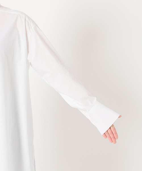 JOURNAL STANDARD（ジャーナルスタンダード）の「バンドカラーチュニックシャツ◆（シャツ/ブラウス・レディース・グレー/ホワイト/ブラウン・FREE）」の21枚目の写真