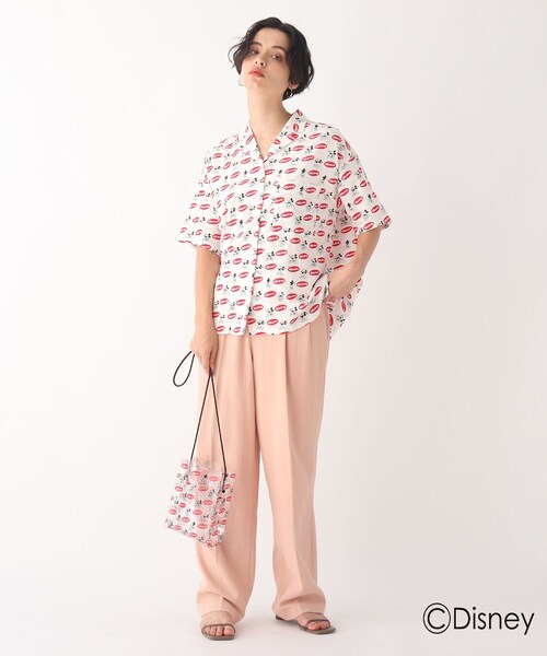 AG by aquagirl(エージーバイアクアガール)の「◆【ディズニー ミッキー&フレンズ】PVCミニポシェット限定アイテム(ショルダーバッグ・レディース・ボルドー/ブラック・00)」の4枚目の写真