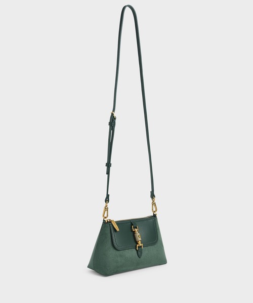 CHARLES & KEITH(チャールズ & キース)の「チェーンハンドルバッグ / Chain Handle Bag(ハンドバッグ・レディース・ブラック/ダークグリーン/クリーム/マスタード・S)」の19枚目の写真