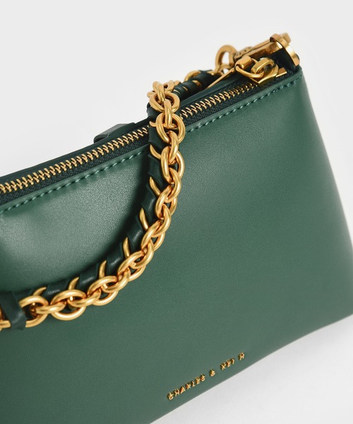 CHARLES & KEITH(チャールズ & キース)の「チェーンハンドルバッグ / Chain Handle Bag(ハンドバッグ・レディース・ブラック/ダークグリーン/クリーム/マスタード・S)」の21枚目の写真