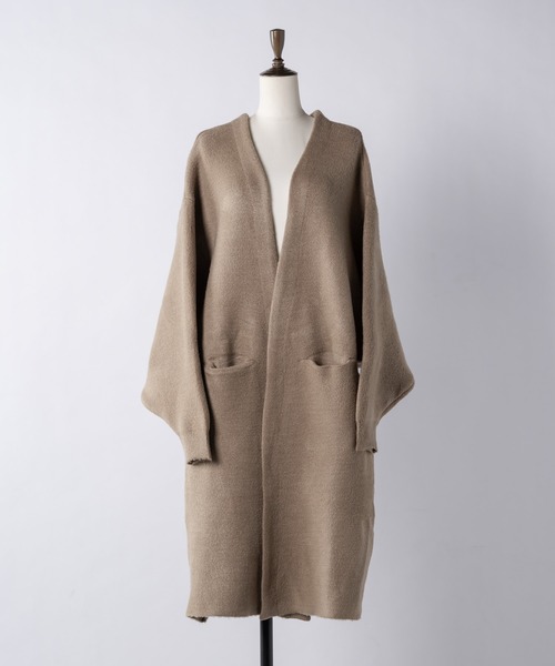 INTER FACTORY（インターファクトリー）の「WEARISTA haru - ルーズニットカーディガン 　made in INTER FACTORY（カーディガン/ボレロ・レディース・ベージュ/オフホワイト・FREE）」の16枚目の写真