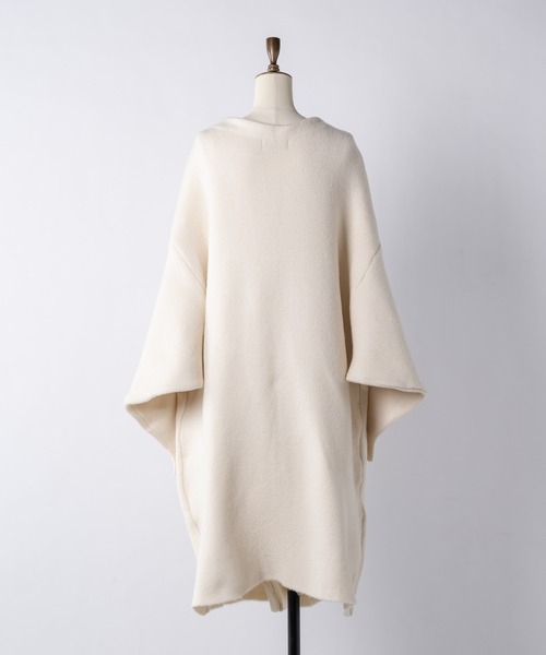INTER FACTORY（インターファクトリー）の「WEARISTA haru - ルーズニットカーディガン 　made in INTER FACTORY（カーディガン/ボレロ・レディース・ベージュ/オフホワイト・FREE）」の9枚目の写真
