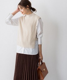 Pierrot | ハイネックニットベスト(ベスト)