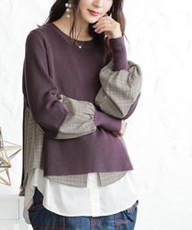 osharewalker | 『異素材ドッキングニット』(ニット/セーター)