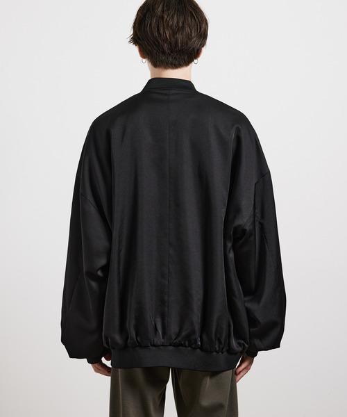 JUNRED（ジュンレッド）の「ビックバルーンMA-1ブルゾン（MA-1・メンズ・ブラック/グレー系その他・S/M/L）」の6枚目の写真