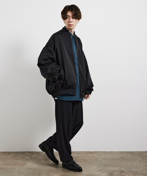 JUNRED（ジュンレッド）の「ビックバルーンMA-1ブルゾン（MA-1・メンズ・ブラック/グレー系その他・S/M/L）」の5枚目の写真