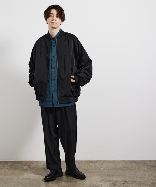 JUNRED（ジュンレッド）の「ビックバルーンMA-1ブルゾン（MA-1・メンズ・ブラック/グレー系その他・S/M/L）」の10枚目の写真