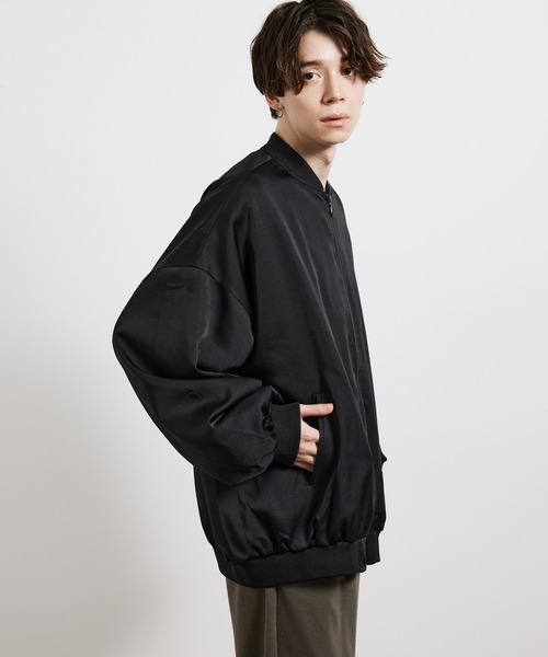 JUNRED（ジュンレッド）の「ビックバルーンMA-1ブルゾン（MA-1・メンズ・ブラック/グレー系その他・S/M/L）」の7枚目の写真