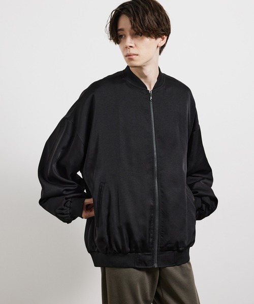 JUNRED（ジュンレッド）の「ビックバルーンMA-1ブルゾン（MA-1・メンズ・ブラック/グレー系その他・S/M/L）」の8枚目の写真