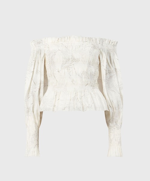 ALLSAINTS(オールセインツ)の「LARA DOVER TOP | LARA DOVER トップス(その他トップス・レディース・ホワイト・6/8/4/2)」の2枚目の写真