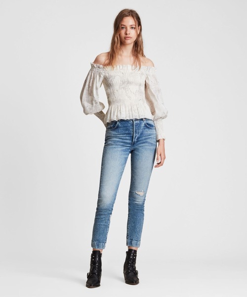 ALLSAINTS(オールセインツ)の「LARA DOVER TOP | LARA DOVER トップス(その他トップス・レディース・ホワイト・6/8/4/2)」の4枚目の写真