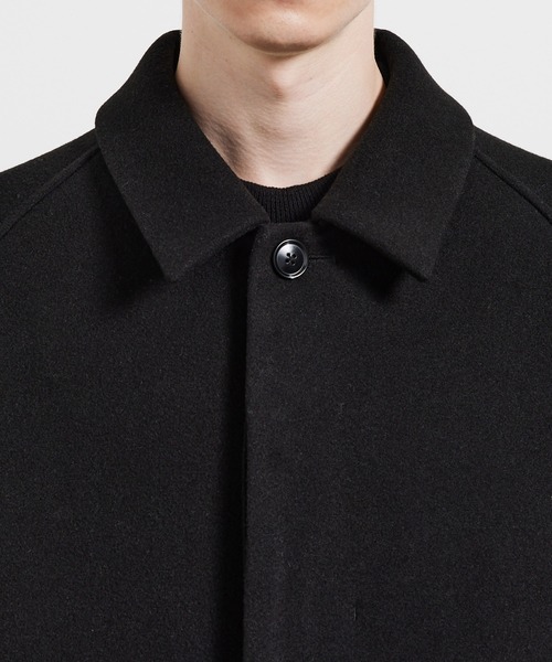 JUNRED（ジュンレッド）の「ドルマンバルカラーオーバーコート（ステンカラーコート・メンズ・ブラック/オフホワイト/ベージュ系その他・L/M/S）」の17枚目の写真