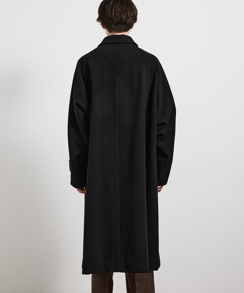 JUNRED（ジュンレッド）の「ドルマンバルカラーオーバーコート（ステンカラーコート・メンズ・ブラック/オフホワイト/ベージュ系その他・L/M/S）」の19枚目の写真