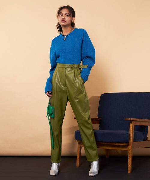 MAISON SPECIAL（メゾンスペシャル）の「コクーンショルダーニット【MAISON SPECIAL/メゾンスペシャル】（ニット/セーター・レディース・ブラック/ブルー/グリーン/アイボリー・FREE）」の13枚目の写真