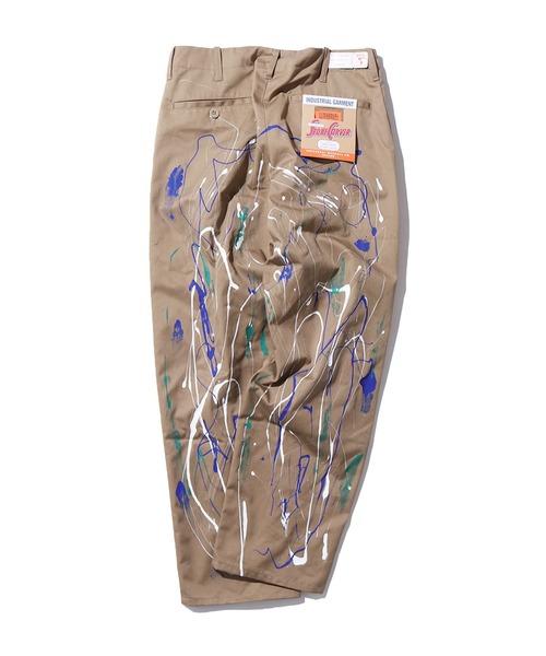 UNIVERSAL OVERALL(ユニバーサルオーバーオール)の「UNIVERSAL OVERALL/ユニバーサルオーバーオール STANDARD ペイント チノパンツ(チノパンツ・メンズ・ブラック/ベージュ・34/32/30)」の3枚目の写真