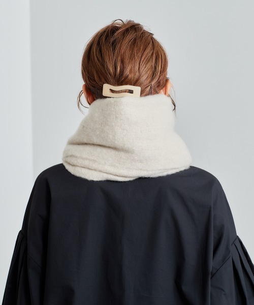 cepo（セポ）の「ボリュームフリンジストール（マフラー・レディース・ベージュ/グレー/オフホワイト/ブルー・FREE）」の7枚目の写真