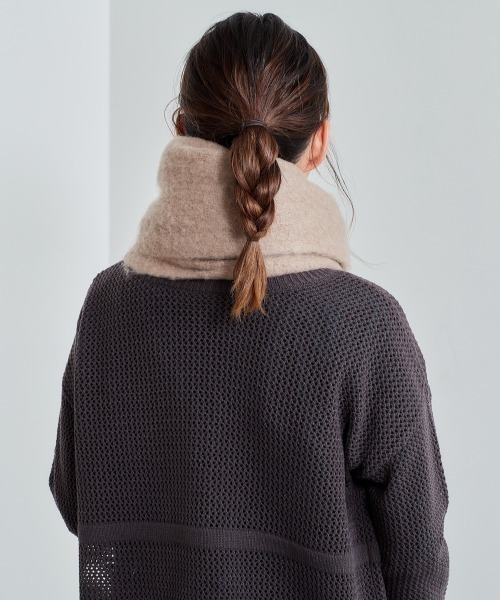 cepo（セポ）の「ボリュームフリンジストール（マフラー・レディース・ベージュ/グレー/オフホワイト/ブルー・FREE）」の13枚目の写真