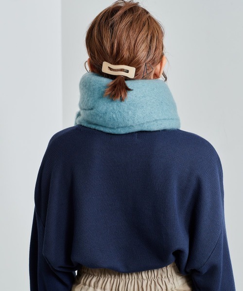 cepo（セポ）の「ボリュームフリンジストール（マフラー・レディース・ベージュ/グレー/オフホワイト/ブルー・FREE）」の15枚目の写真