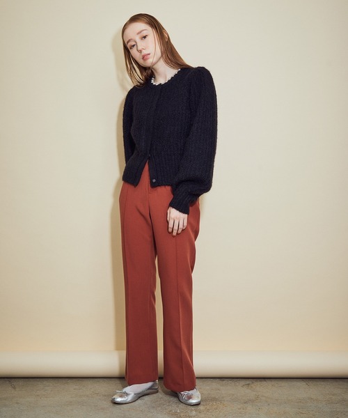 MADEMOISELLE ROPE'（マドモアゼル ロペ）の「【3WAY】<前後着用も可能>パールネックニットカーディガン（カーディガン/ボレロ・レディース・ブラック/ホワイト系その他2・38）」の12枚目の写真