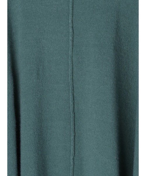 Editt by YECCA VECCA(エディットバイイェッカヴェッカ)の「ポンチョ風オーバーニット*(ニット/セーター・レディース・杢グレー/ライトベージュ/グリーン/ベージュ・FREE)」の8枚目の写真