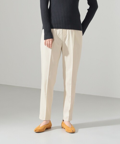 SHARE PARK（シェアパーク）の「【洗える】TRテーパードパンツ（その他パンツ・レディース・ダークブラウン系3/ネイビー系/アイボリー系・1/0）」の2枚目の写真