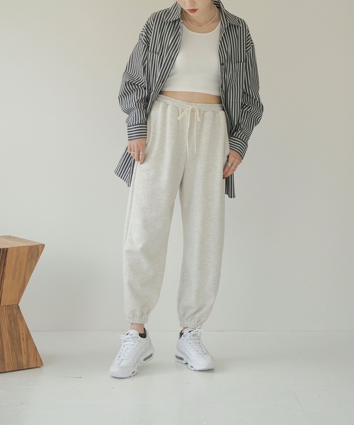 Lull（ルル）の「【Lull / ルル】ストライプオーバーシャツ（シャツ/ブラウス・レディース・ブラック/ホワイト・ONESIZE）」の13枚目の写真