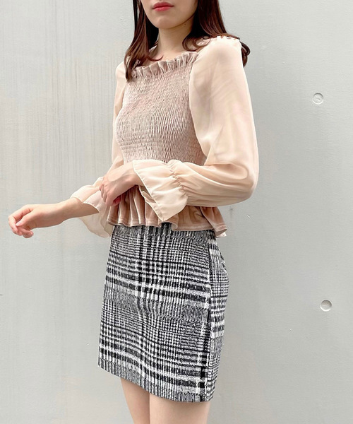 Crea titty&Co. PETIT(クレアティティーアンドコープチ)の「【Crea titty&Co.PETIT】ベロアフリルトップス(シャツ/ブラウス・レディース・ピンク/ベージュ/ブラック・FREE)」の22枚目の写真