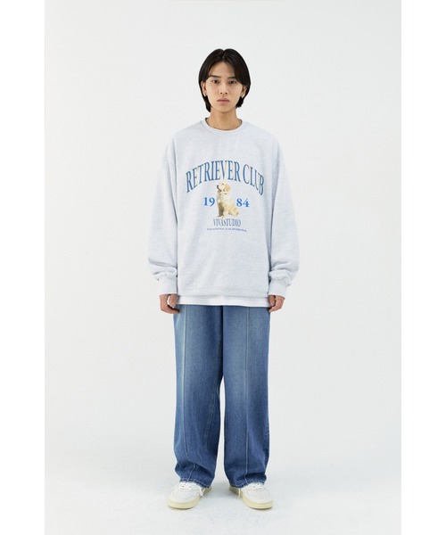 VIVASTUDIO(ビバスタジオ)の「RETRIEVER CREWNECK(スウェット・メンズ・ライトグレー/ネイビー・XL/LARGE/SMALL/MEDIUM)」の11枚目の写真