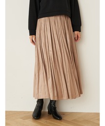 earth music&ecology | チンツ加工ワッシャープリーツスカート　＊(スカート)