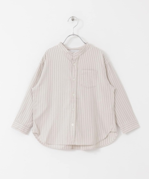 FORK&SPOON（フォークアンドスプーン）の「FORK&SPOON ネルバンドカラールーズシャツ(KIDS)（シャツ/ブラウス・キッズ・グレー系その他/ホワイト系その他・105/120/90/135）」の13枚目の写真