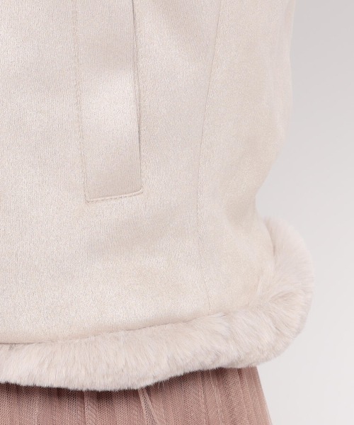 MISCH MASCH（ミッシュマッシュ）の「スエードボンディングライダース（ライダースジャケット・レディース・グレー/ベージュ/ピンク系その他・MEDIUM）」の12枚目の写真