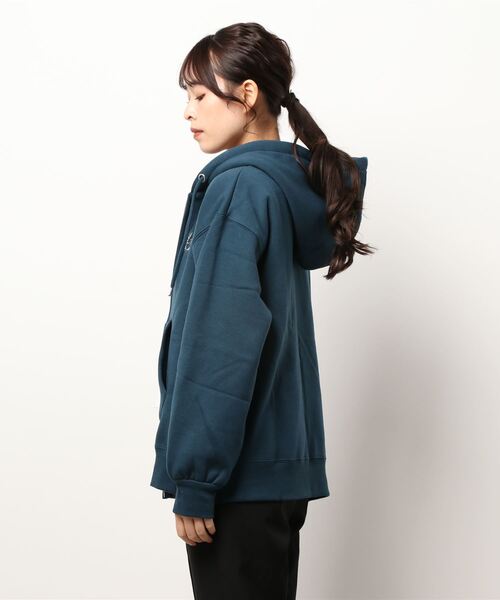 NEMIKA》ネミカ ロゴ刺繍ショートプルパーカー ピンク系 (f975)