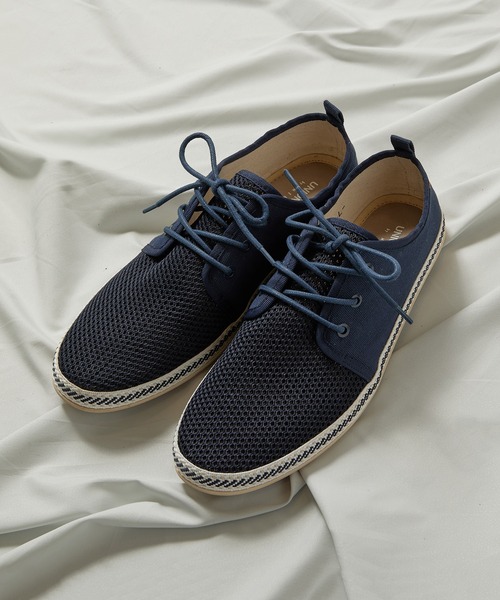 UNION STATION（ユニオンステーション）の「低反発ソール/メッシュシューレースシューズ（その他シューズ・メンズ・ホワイト/ネイビー/ホワイト×ネイビー・S/M/L）」の7枚目の写真