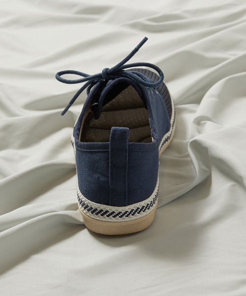 UNION STATION（ユニオンステーション）の「低反発ソール/メッシュシューレースシューズ（その他シューズ・メンズ・ホワイト/ネイビー/ホワイト×ネイビー・S/M/L）」の9枚目の写真