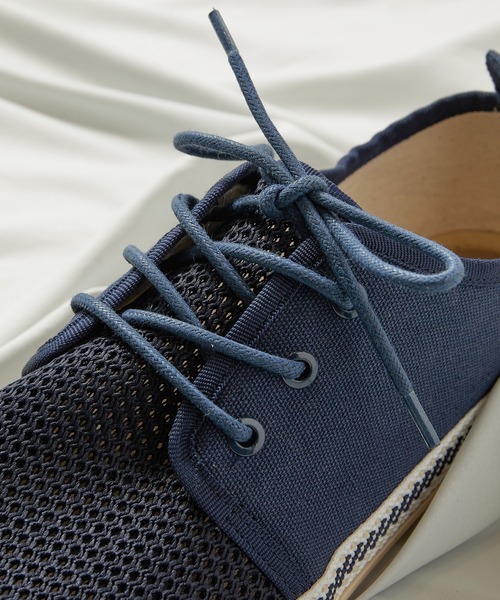 UNION STATION（ユニオンステーション）の「低反発ソール/メッシュシューレースシューズ（その他シューズ・メンズ・ホワイト/ネイビー/ホワイト×ネイビー・S/M/L）」の11枚目の写真