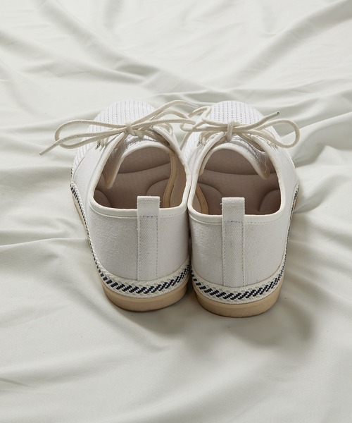 UNION STATION（ユニオンステーション）の「低反発ソール/メッシュシューレースシューズ（その他シューズ・メンズ・ホワイト/ネイビー/ホワイト×ネイビー・S/M/L）」の16枚目の写真