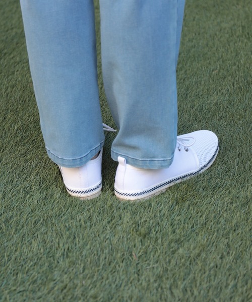 UNION STATION（ユニオンステーション）の「低反発ソール/メッシュシューレースシューズ（その他シューズ・メンズ・ホワイト/ネイビー/ホワイト×ネイビー・S/M/L）」の20枚目の写真