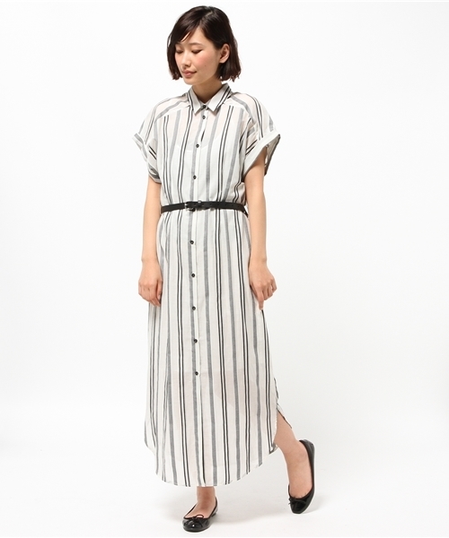 Demi Luxe Beams デミルクス ビームス の Tela シアード マルチストライプワンピース ワンピース Wear