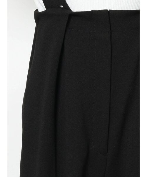 ELENDEEK（エレンディーク）の「サスペンダーワイドパンツ（スラックス・レディース・ブラック/オフホワイト・01/02）」の4枚目の写真