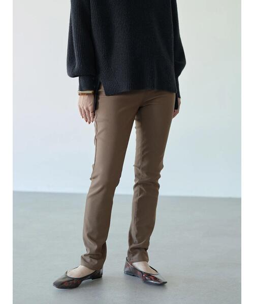 earth music&ecology（アースミュージックアンドエコロジー）の「裏起毛レギパン＊（その他パンツ・レディース・ブラック/グレー/アイボリー/モカ・S/M/L）」の14枚目の写真