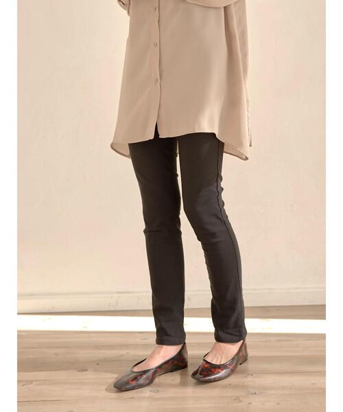 earth music&ecology（アースミュージックアンドエコロジー）の「裏起毛レギパン＊（その他パンツ・レディース・ブラック/グレー/アイボリー/モカ・S/M/L）」の19枚目の写真