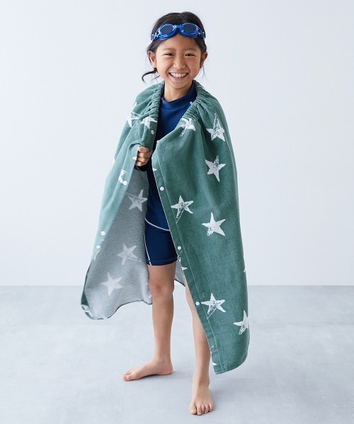 devirock（デビロック）の「【綿100%】ラップタオル 80cm（スイムグッズ・キッズ・ホワイト/ネイビー/カーキ/ブルーグレー/グリーン系その他/ブルー系その他/ブルー系その他2/ブルー系その他3/ブルー系その他4/その他11/その他10/その他13/その他12/イエロー系その他・ONE SIZE）」の22枚目の写真