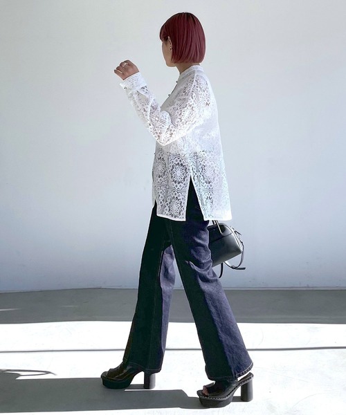 PAGEBOY（ページボーイ）の「レースバンドカラーロングスリーブ