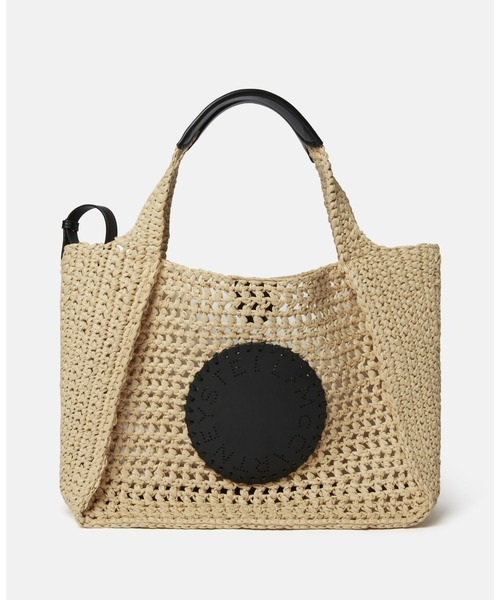 STELLA McCARTNEY（ステラマッカートニー）の「LOGO Crossbody Raffia / ロゴ ラフィア クロスボディバッグ
