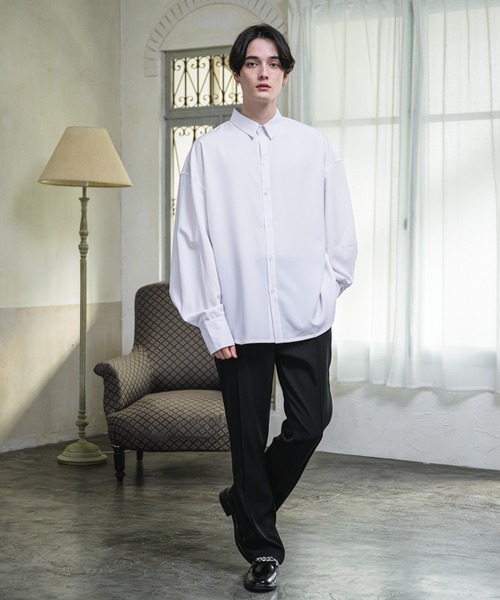 EDEL（エーデル）の「EDEL - ハイウェストセミフレアスラックス（その他パンツ・メンズ・ブラック/ベージュ・SMALL/MEDIUM/LARGE）」の15枚目の写真